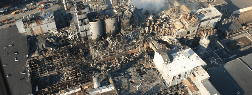 Explosion industrial facility