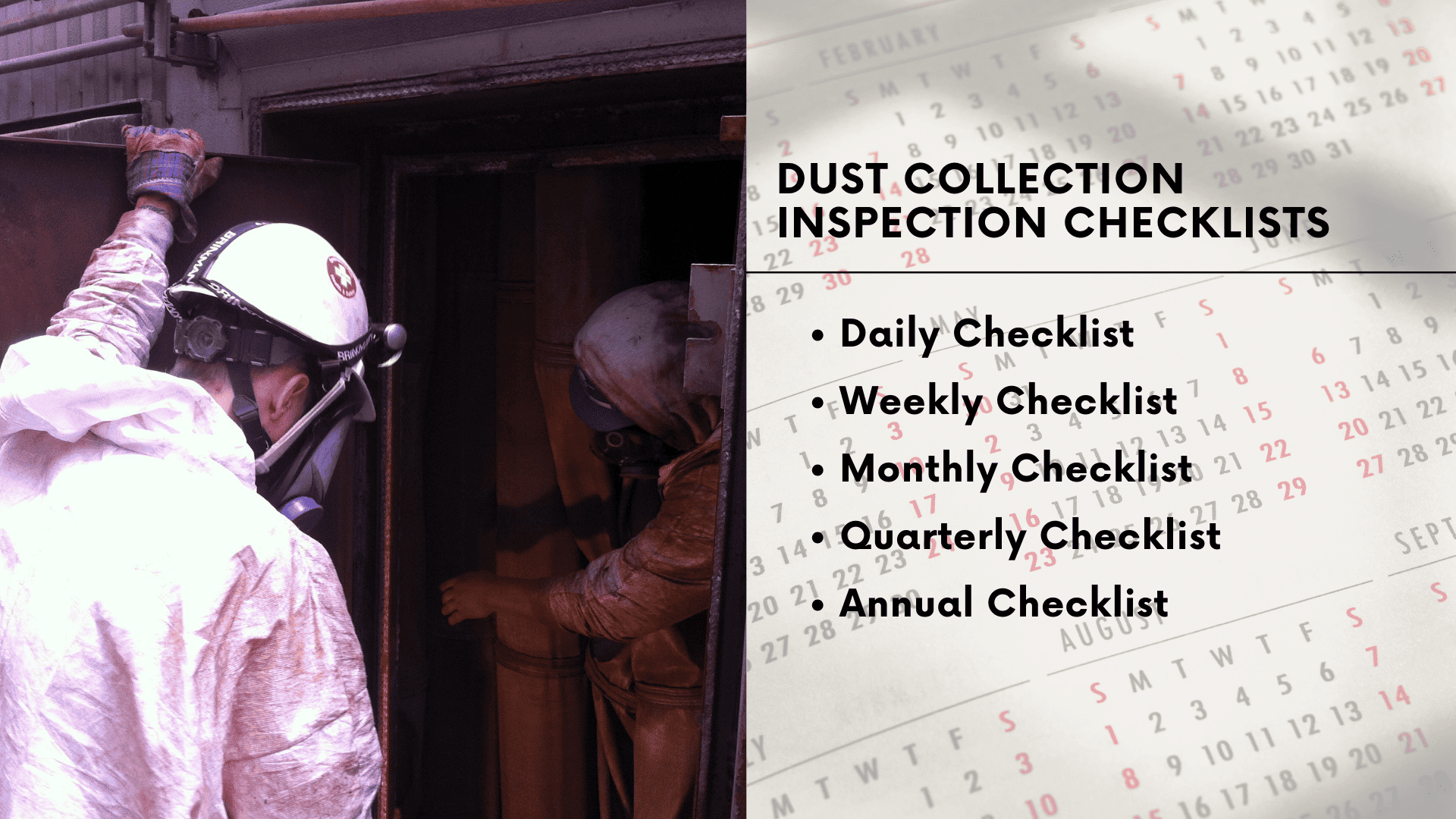 Your Guide to the Dust Collection Maintenance Checklist