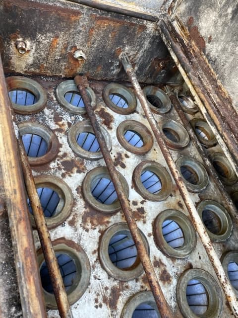 Damaged by rust or out of position blowpipes could affect the operation of a pulse-cleaning system