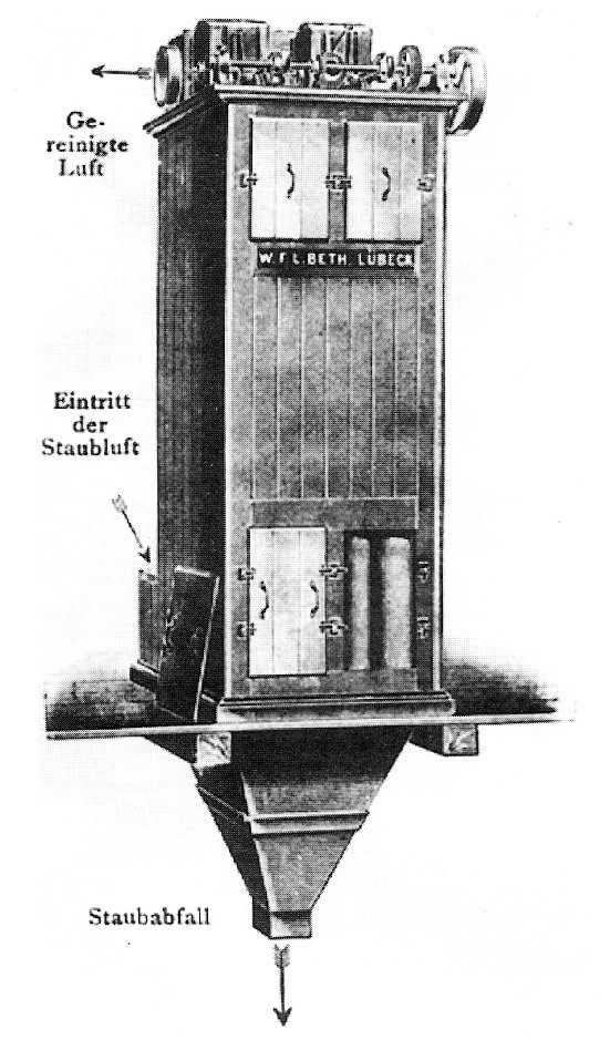 Shaker dust collector design drawing