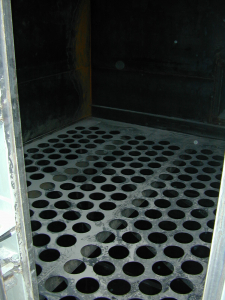 The sheet of metal where the filters are attached in a pulse jet baghouse is called a tubesheet.
