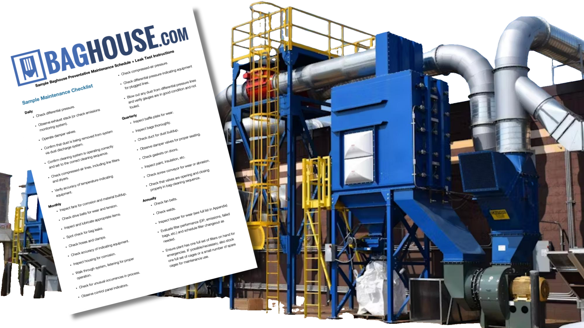 Avoid Downtime By Taking Care of Your Baghouse Dust Collector