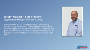 Joe Kastigar - Boss Products