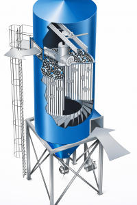 Rotating Low/Medium Pressure Reverse Air Baghouse