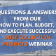 Questions & Answers from Our How To Plan, Budget & Execute Dust Collection Projects Webinar