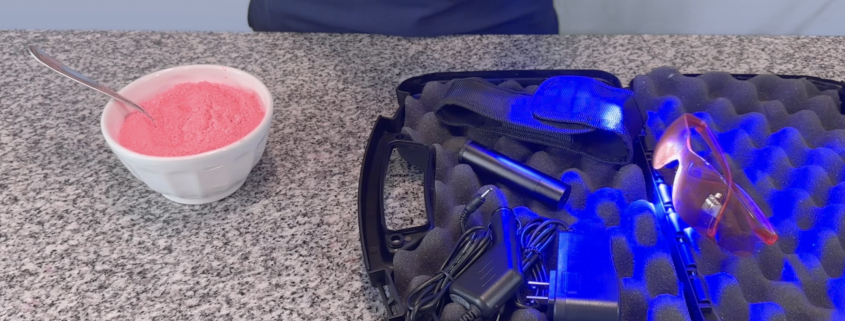Detecting Internal Leaks Using Fluorescent Powder and Ultraviolet Light