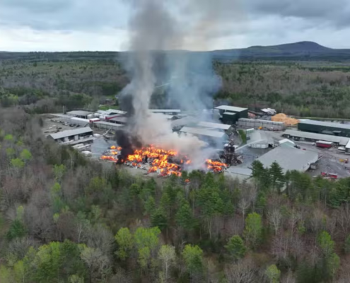Firefighter killed, several injured in lumber mill explosion and massive fire in Maine
