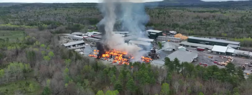 Firefighter killed, several injured in lumber mill explosion and massive fire in Maine
