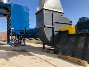 Ground-mount fan for SpaceX
