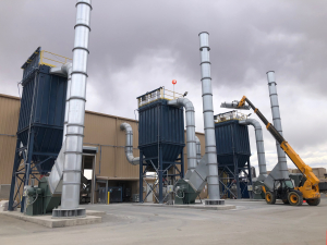 Installation of dust collector at republic services