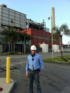 Young Dominick Dal Santo during an inspection